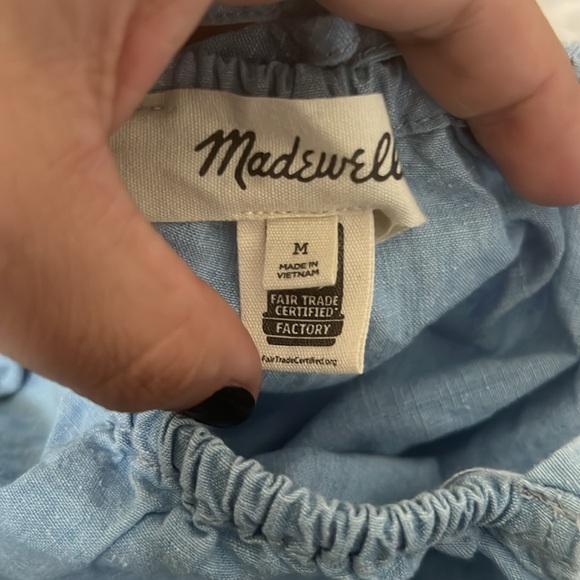 MADEWELL Chambray Meriden Top in Vineshire Wash - Picture 4 of 8